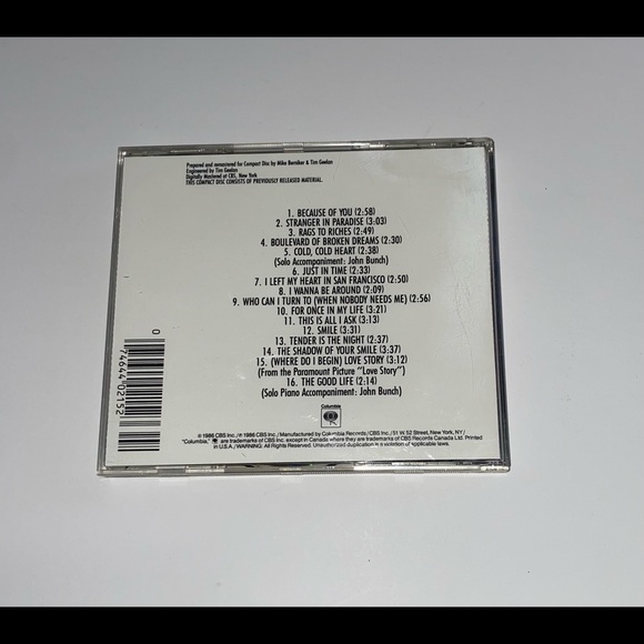 Tony Bennett: 16 Most Requested Songs CD 1986 - Picture 2 of 5